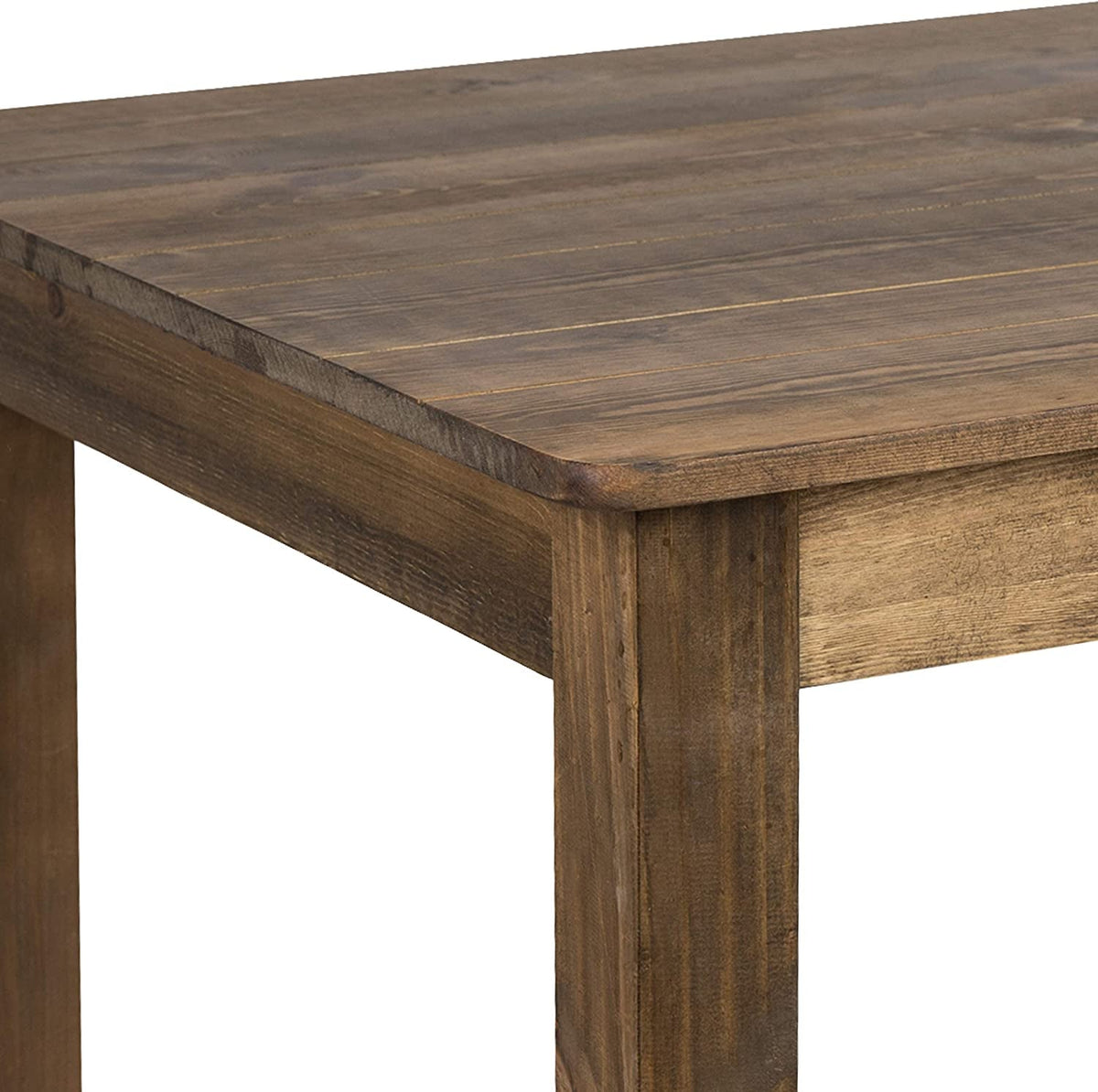 Goods Spring 804 — 60-Inch Solid Pine Farmhouse Dining Table, Antique Rustic