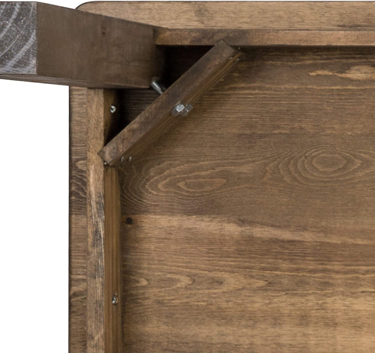 Goods Spring 804 — 60-Inch Solid Pine Farmhouse Dining Table, Antique Rustic
