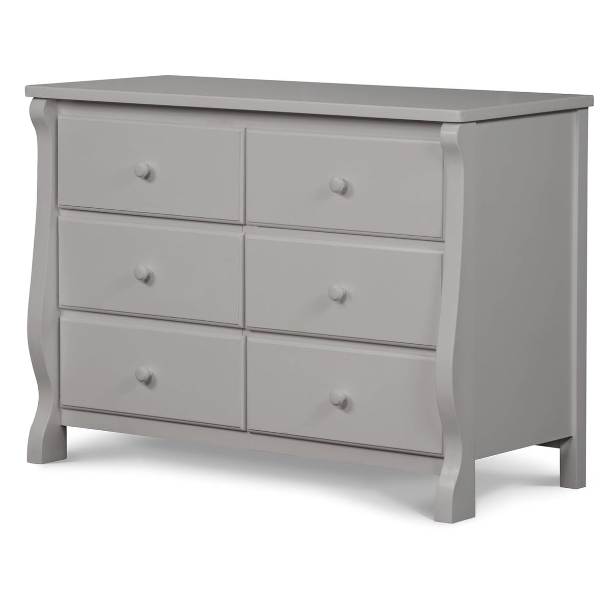 Goods Spring 321 — Gray Sleigh-Profile Six-Drawer Dresser