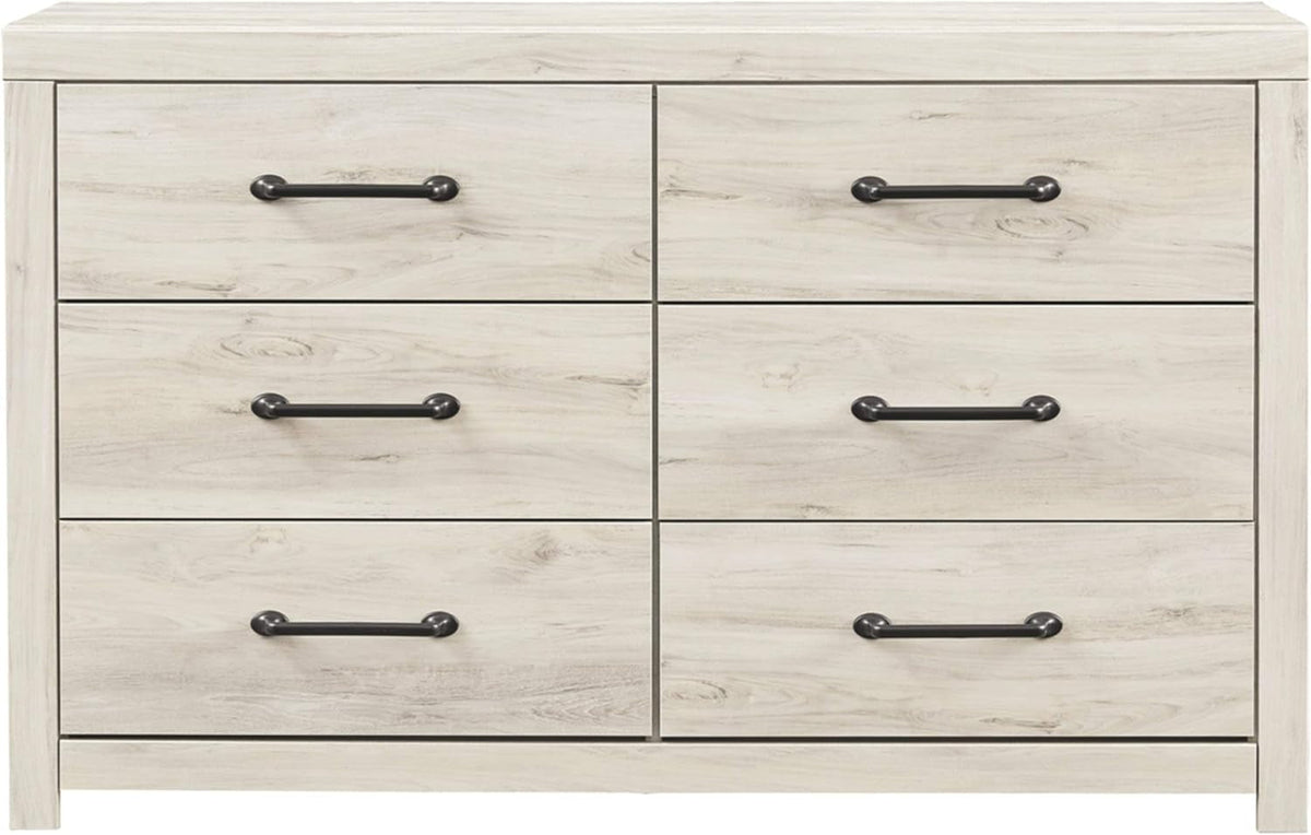 Goods Spring 320 — Whitewash Oak-Look Six-Drawer Dresser