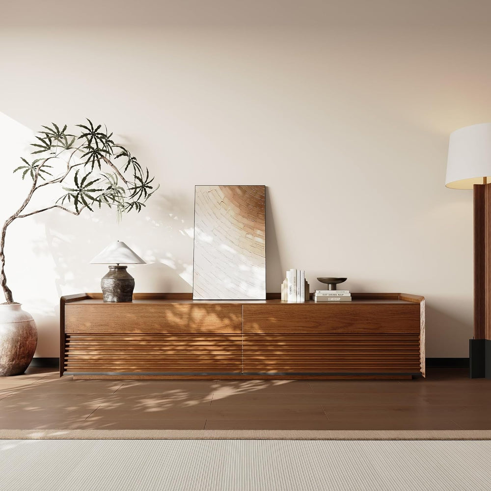 Goods Spring 315 — 78-Inch Walnut-Finish LED Media Console