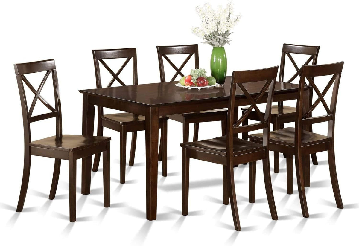 Goods Spring 816 — Cappuccino 7-Piece Dining Set