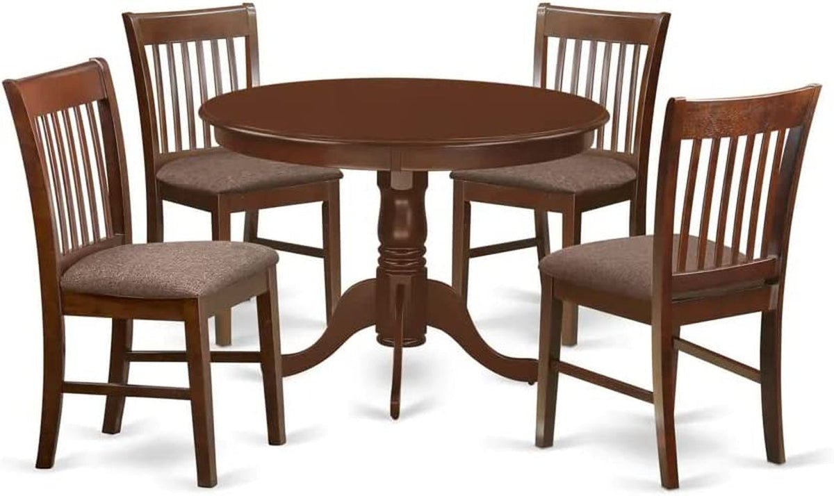 Goods Spring 814 — Mahogany-Finish 5-Piece Dining Set