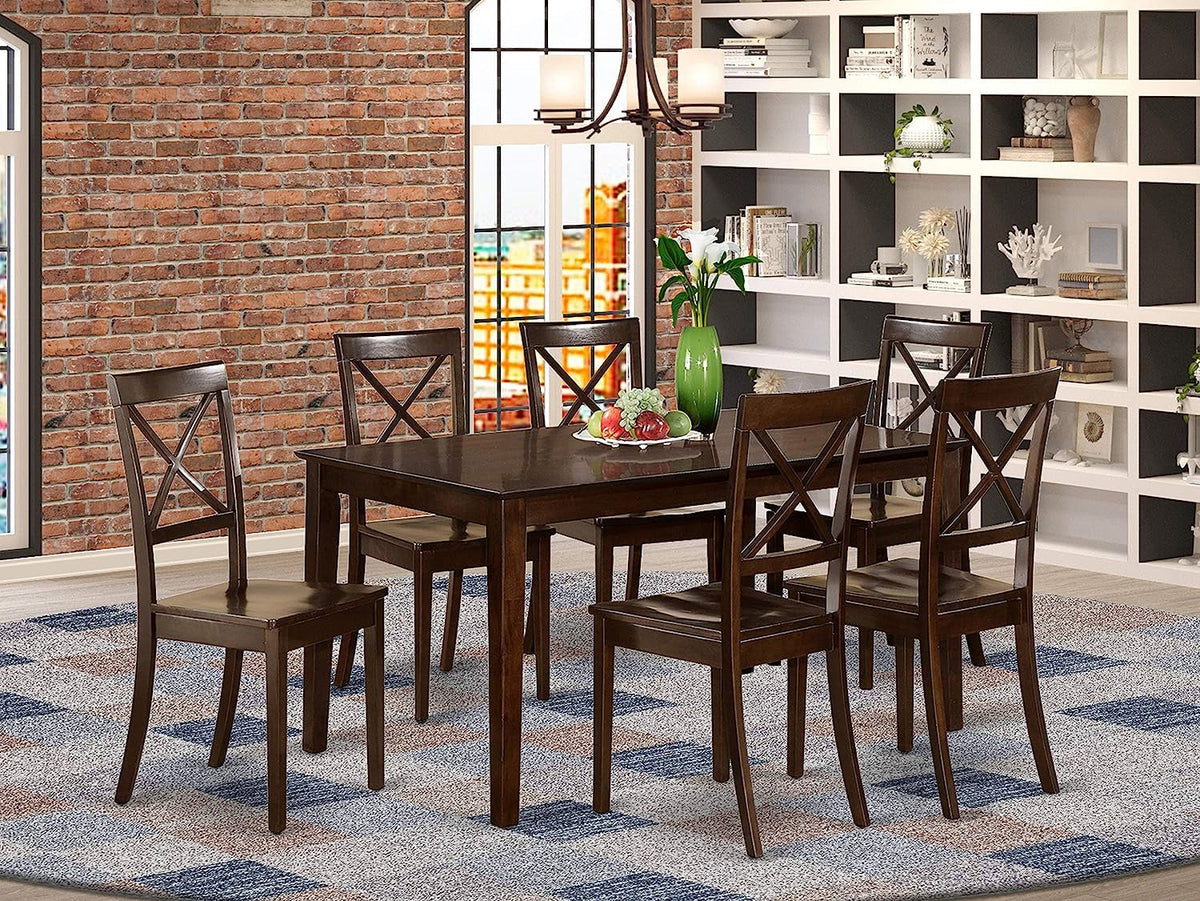 Goods Spring 816 — Cappuccino 7-Piece Dining Set