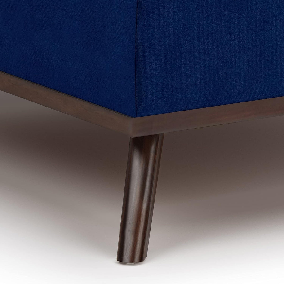 Goods Spring 701 — 36-Inch Blue Velvet Storage Ottoman