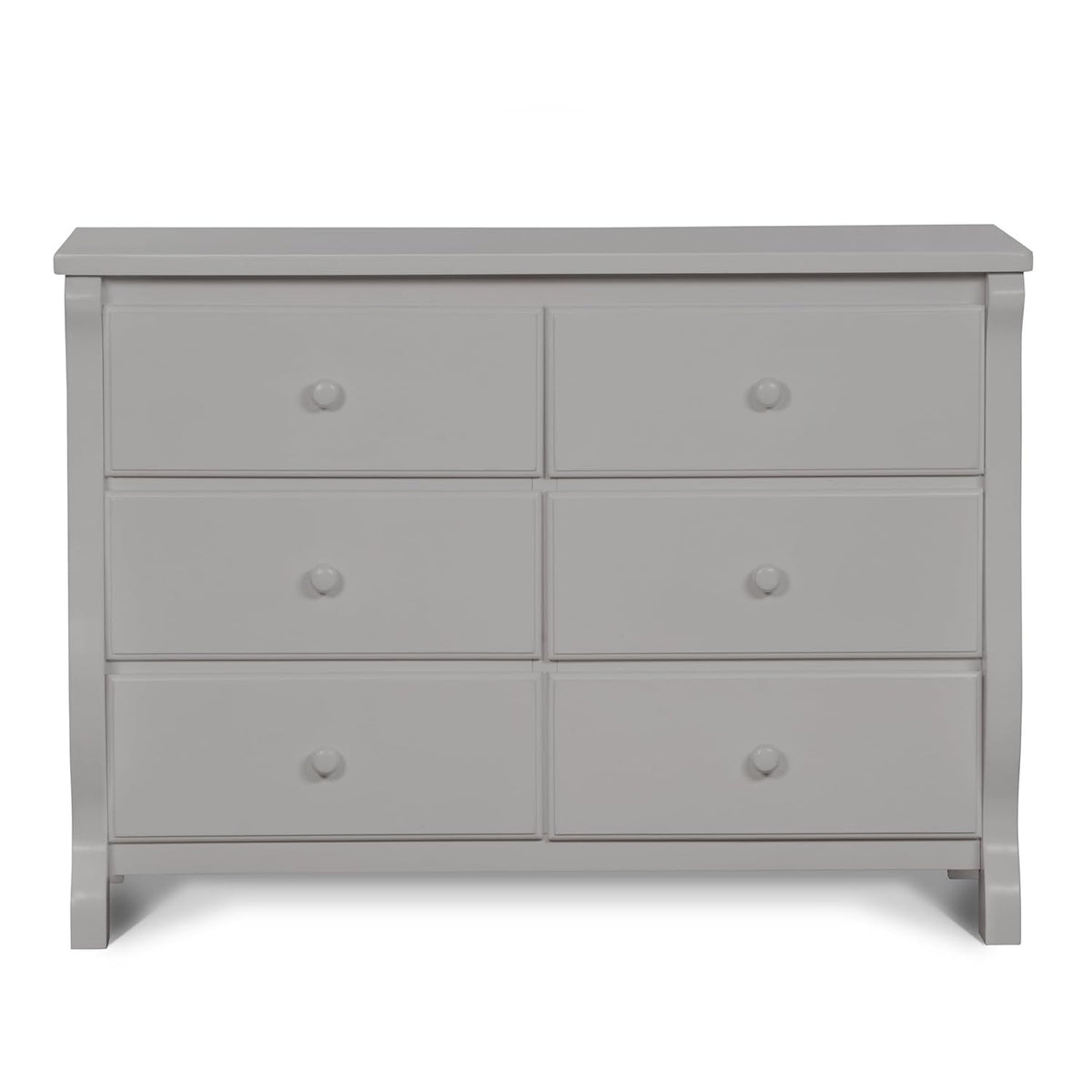 Goods Spring 321 — Gray Sleigh-Profile Six-Drawer Dresser