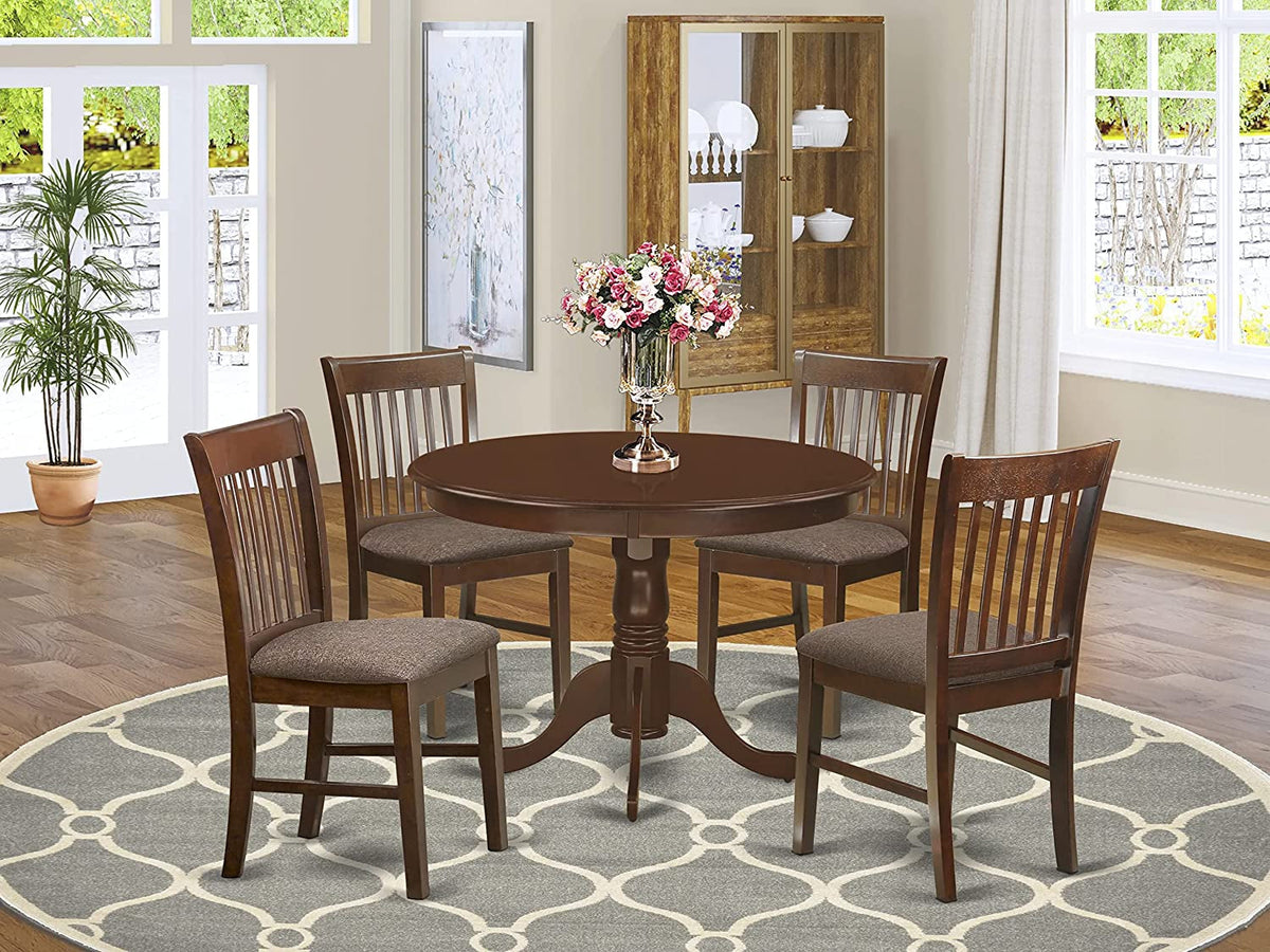 Goods Spring 814 — Mahogany-Finish 5-Piece Dining Set
