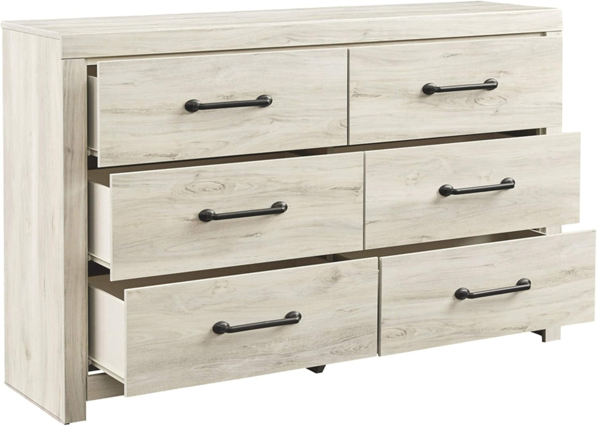 Goods Spring 320 — Whitewash Oak-Look Six-Drawer Dresser
