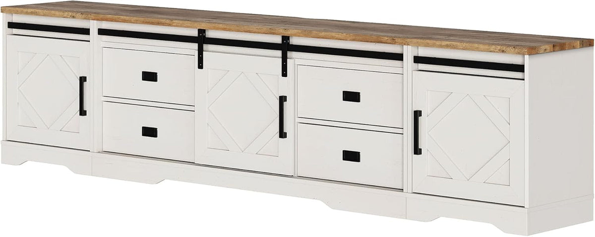 Goods Spring 332 — Antique White 98-Inch Media Console