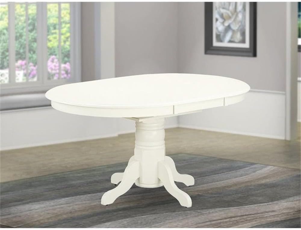 Goods Spring 806 — Linen White Butterfly-Leaf Dining Table