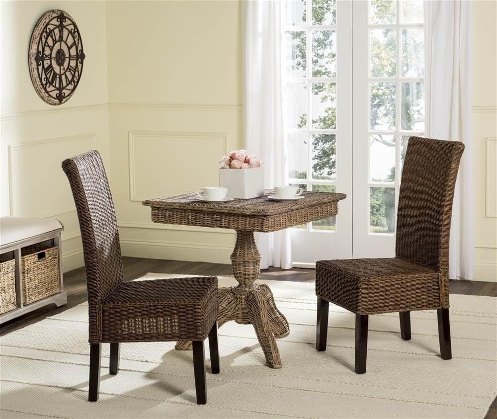 Goods Spring 907 — Brown/Multi Rattan Dining Chairs, Set of 2