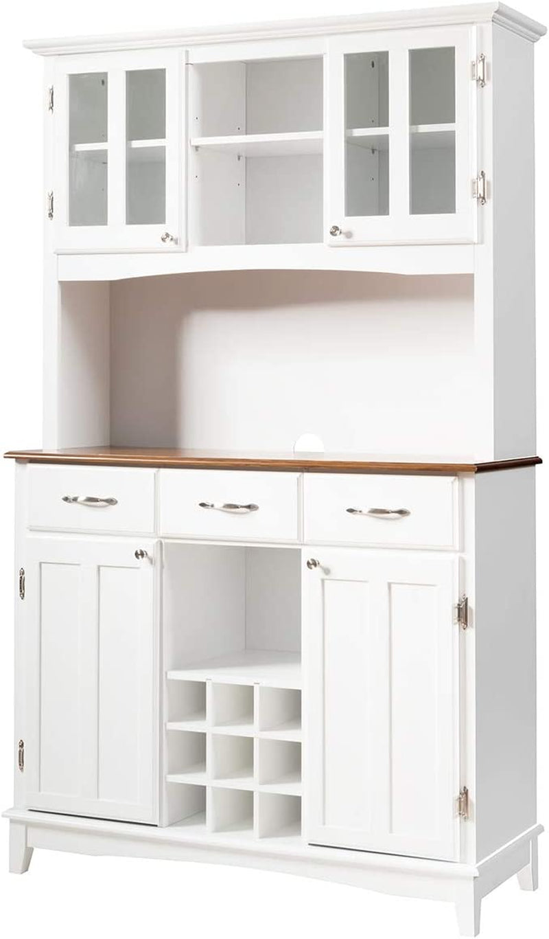 Goods Spring 306 — White Storage Hutch with Wine Rack