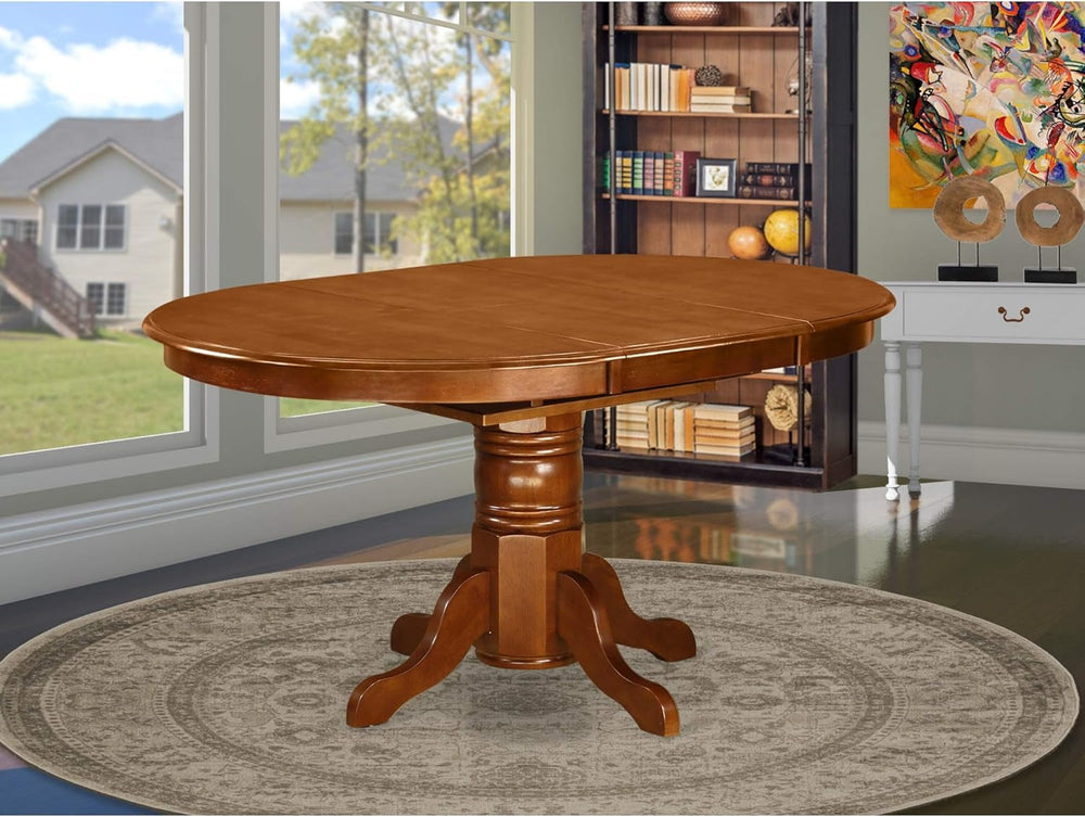 Goods Spring 807 — Saddle Brown Butterfly-Leaf Dining Table