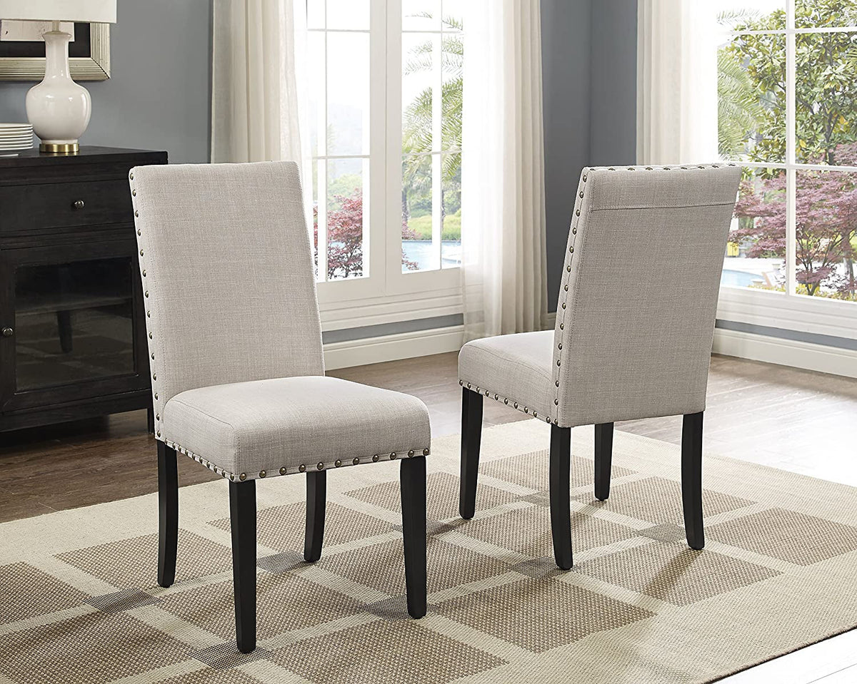Goods Spring 820 — 5-Piece Round Dining Set with Nailhead Trim