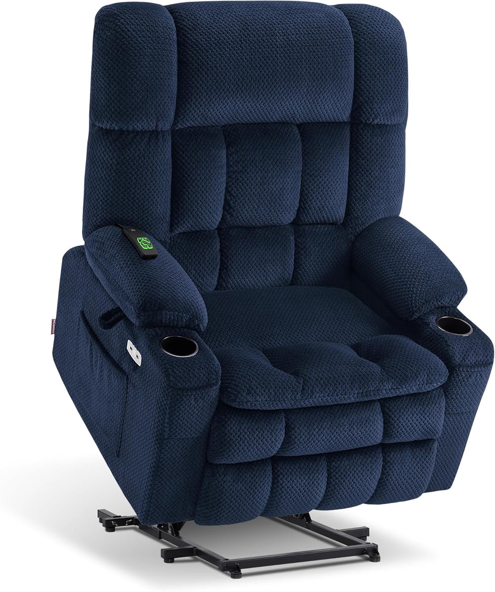 Goods Spring 608 — Navy Extra-Wide Dual-Motor Lift Recliner