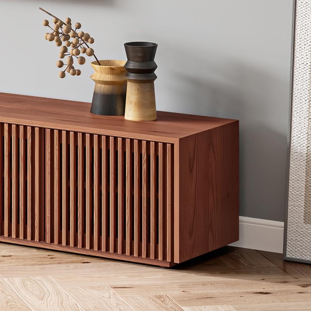Goods Spring 313 — 70-Inch Slatted Walnut-Finish Media Console
