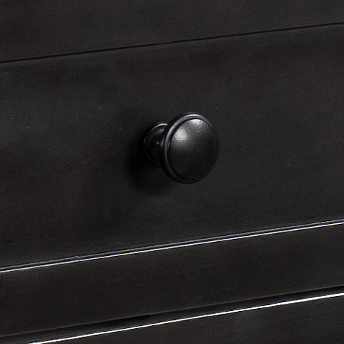 Goods Spring 324 — 55-Inch Black Three-Drawer Console Table