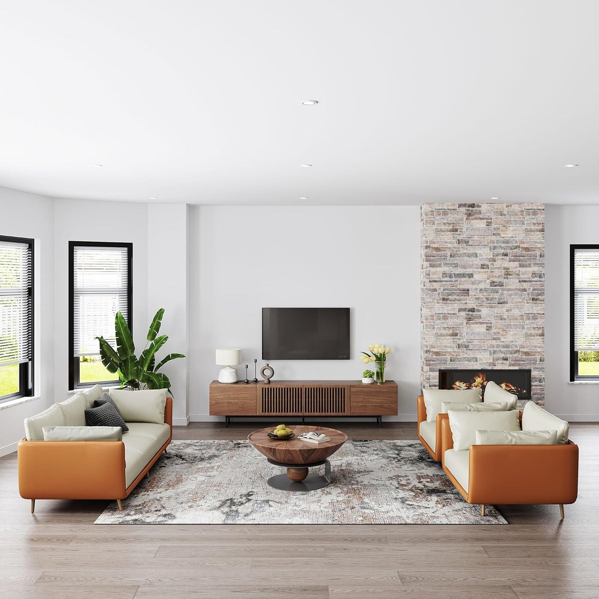 Goods Spring 316 — 78-Inch Walnut-Veneer Media Console