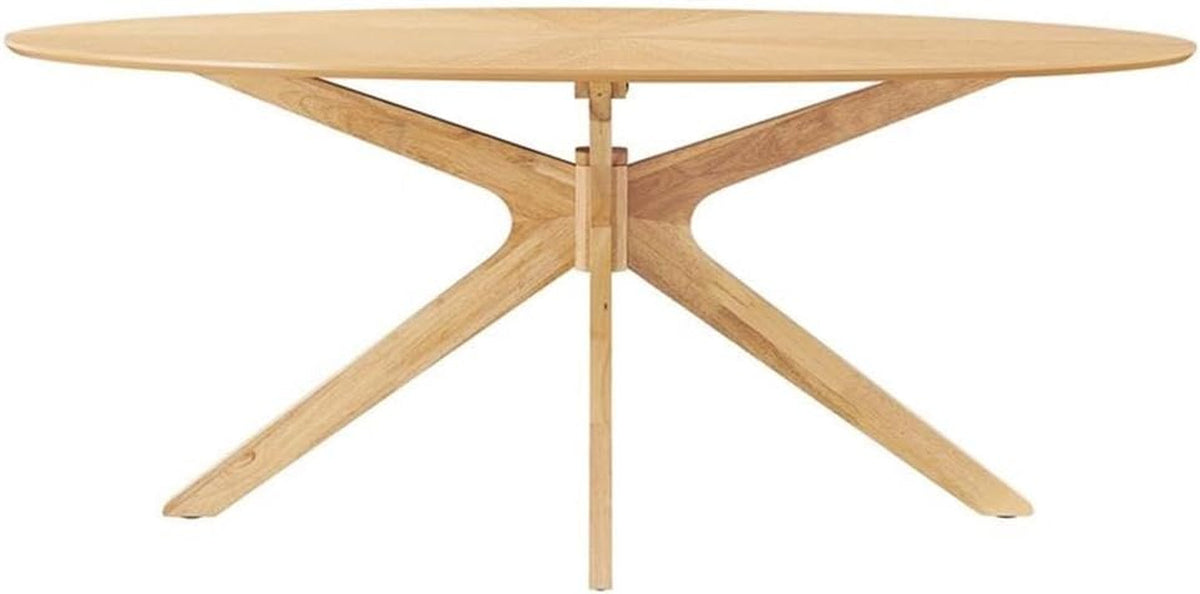 Goods Spring 812 — 71-Inch Oak-Finish Oval Dining Table