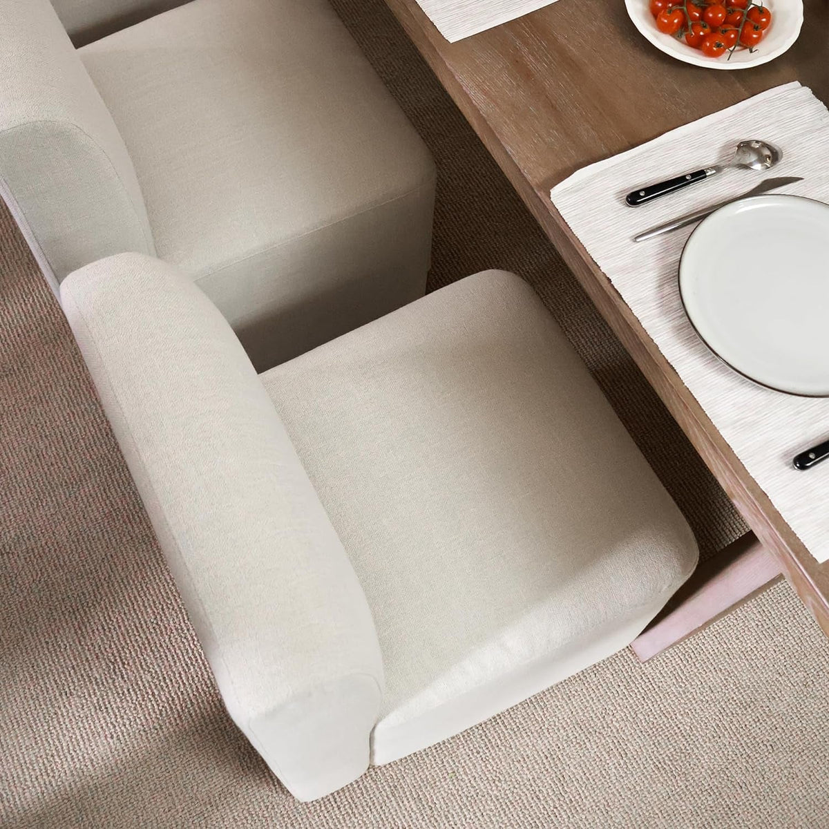 Goods Spring 904 — Upholstered Dining Chairs with Hidden Casters, Set of 2