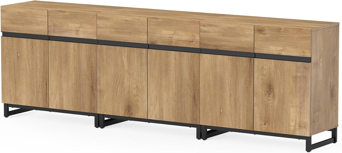 Goods Spring 305 — Oak Three-Cabinet Sideboard Set